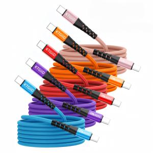 KTGiiD 240W USB C to USB C 케이블 5개입 [3.3ft 6.6ft] 고속 충전 Type-C to Type-C 케이블, 아이폰 15/16/17/18 프로/맥스, 갤럭시 S24/S25/S26 패드 프로/에어, 맥북 프로/에어용