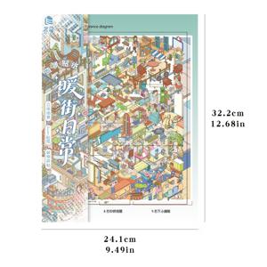 창의적인 스티커 시트, 초대형 32.2 X 24.1cm, 장면 카드 1개 및 애완 동물 재료 스티커 3개 포함, 스크랩북 장난감 스티커, 풍경 스티커, 사무실 및 가정용 장난감, 수동 스티커, 재미를 높일 수 있음, 친구를 위한 선물, 생일 파티 선물