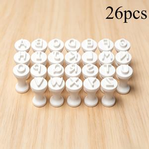 A-Z 대문자 클레이 스탬프 26개 - 재사용 가능한 플라스틱 알파벳 스탬프, A-Z 문자 포함, 폴리머 클레이, 세라믹 슬래브 도예, 스크랩북킹, 캘리그라피, DIY 공예용, 도예, 모델 제작 및 클레이 도구와 호환 가능