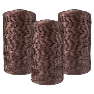 얀 3팩, 혼합 색상 나일론 얀 1.5mm x 219야드/개, 뜨개질, 코바늘 뜨개질, 모자, 가방, 지갑, 신발, 식물 걸이용 범용 공예 얀, 100% 나일론, 다양한 색상 선택