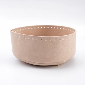 DIY 원형 크로셰 버킷백 바닥 받침대 1개, 16x7cm PU 가죽 발이 달린 베이스, 미리 펀칭된 우븐백 액세서리, 핸드백, 크로스백, 비치 버킷백 제작용, 공예 애호가를 위한 최고의 선택