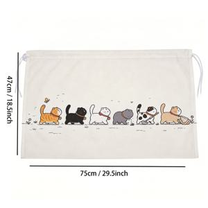 6마리의 고양이 줄 세우기 차량 햇빛 가리개, 흡착 컵 사이드 커튼, 간편한 설치 프라이버시 보호 차량 커튼, 2D 평면 차량 내부 액세서리 블라인드, 여행, 캠핑, 일상 사용에 적합
