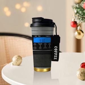 1개 18oz 스테인리스 스틸 단열 여행용 머그, 2D 평면 인쇄, 커피 머신 컨트롤 패널 패턴, 캠핑, 사무실, 여행에 적합 - 졸업식, 아버지의 날, 독립 기념일, 추수감사절, 크리스마스 선물로 이상적 (세척 용이, 내구성)
