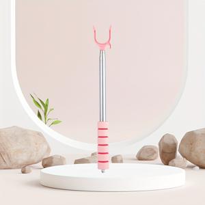 마카롱 컬러 스테인리스 스틸 접이식 옷걸이, 가볍고 확장 가능한 미니 건조대 - 간편한 옷 걸기와 탈거 가능