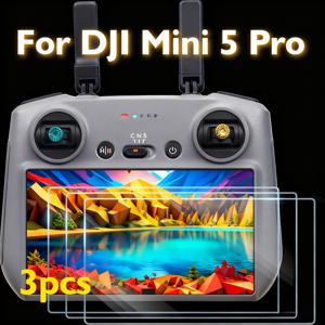 5 Pro 리모컨용 3개 스크린 보호 필름, 9H 경도, 눈부심 방지, 스크래치 방지, 충격 방지, 5 Pro 드론 리모컨 호환 – 전문 드론 액세서리