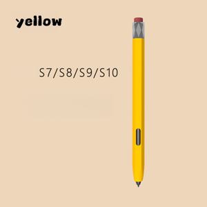 갤럭시 탭 S7/S8/S9/S10 울트라 펜 케이스 보호 커버 S9FE 낙하 방지 S8 플러스 및 레트로 스타일 S 펜 터치 정전식 펜 실리콘 슬리브에 적합