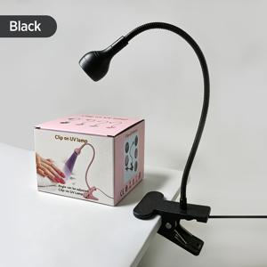 구스넥 및 테이블 클램프 받침대가 포함된 네일 드라이어 램프, DIY 네일 폴리시용 빠른 건조, 젤 네일 폴리시 경화에 적합한 휴대용 램프, 살롱 및 네일 케어용, 어댑터 미포함(가정용으로 사용하기에 적합한 밝기)