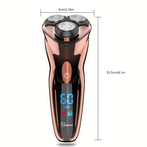 플로팅 헤드 전기 면도기, USB 충전식 2-in-1 면도 및 트리밍 면도기, 남성용 휴대용 회전식 면도기, 가정용 개인 미용 도구