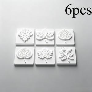 6개 가을 나뭇잎 클레이 스탬프 세트. 다양한 스타일의 가을 나뭇잎 패턴 엠보싱 몰드가 특징입니다. 패턴은 선명하고 아름답고, 폴리머 클레이, 모형 클레이와 함께 사용하기에 적합합니다.