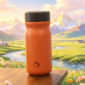 포켓 휴대용 10.65Oz 단열 컵, 316 316 스테인리스 스틸 내부 안전 및 무취, 이중벽 진공 온도 잠금, 간편한 소형 커피 프린트, 둥근 바디로 잡기 편안함, 다양한 색상 선택, 여행 사무실 학교 물병