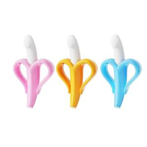 3개 강아지 치아 발달 씹기 장난감, 바나나 모양 애완 동물 칫솔 장난감, 부드러운 고무 치아 구강 관리 장난감, 소형견 및 중형견용 물어뜯기 방지 치아 청소 장난감, 이치 스트레스 완화 애완 동물 용품