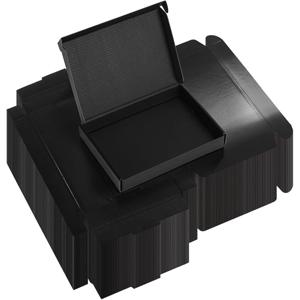 50개 블랙 배송용 박스 15x10x4cm/5.91x3.94x1.57인치, 비즈니스용 골판지 골판지 상자 및 선물 포장용 박스