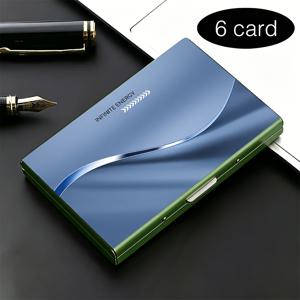 고급 스테인리스 스틸 RFID 도난 방지 카드 홀더 메탈 지갑, 다중 수납 디자인, 아버지의 날, 부활절 완벽한 선물, 광택 표면 메탈릭 텍스처, 패셔너블 여성용 지갑, 비즈니스 스포츠