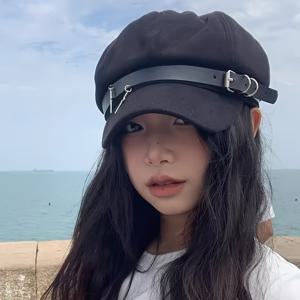 베레모 펑크 서브컬처 뉴트럴 레이스 모자 다용도 메탈 트렌드 쿨 펑크 파티 외출용