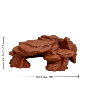 3D 프린팅 국경을 넘는 파충류 록 스타일 은신처 동굴, 등반 반려동물, 파충류 및 거북이 은신 및 조경 장식 쉼터