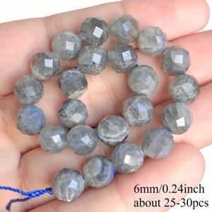 Beads & Bead Assortments - AAA Natural Labradorite Stone Beads 6mm 8mm Ro Loose Beads for Making - Ideal for Bralets, , Elegant Charms & Fashion Beading Acssorie