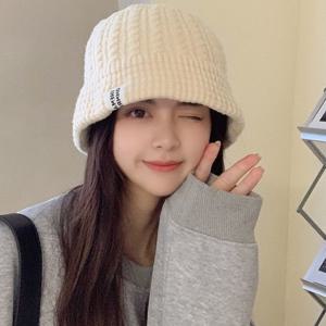 니트벙거지 벙거지 여성벙거지 여성비니 겨울 버킷햇 모자