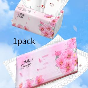 6겹 두꺼운 티슈 180 X 145mm 대형 사이즈, 우아한 플로럴 티슈, 핸드 타월, 페이셜 티슈, 거실, 침실, 욕실의 작은 장식으로 사용 가능, 저렴한 페이셜 티슈 팩