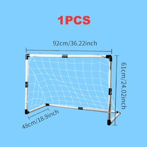 대형 휴대용 축구 골대 장난감 - 가볍고 튼튼한 PVC 소재, 피트니스 및 캠핑 필수품, 가족 상호 작용 및 운동 즐기기, 발코니, 공원 또는 해변을 위한 공간 절약형 디자인