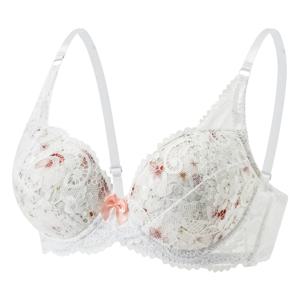 원피스 레이스 엘레강스 여름 언더와이어 보정 여성 속옷, 심플하고 편안한 브라