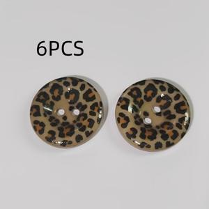 코트, 스웨터, 니트웨어, 가디건, 재킷, DIY 액세서리, 후드 윈드브레이커용 21.5mm 빈티지 패턴 수지 단추 6개