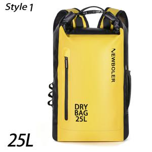 NEWBOLER 25L 롤탑 고품질 드라이 백팩, 고강도 PVC 부양식 롤탑 백팩, 낚시 태클 수납 가방, 카약, 보트, 낚시용, 사이클링, 캠핑, 서핑, 패들보드, 협곡 탐험용, 야외 활동을 위한 내구성 있는 아웃도어 장비