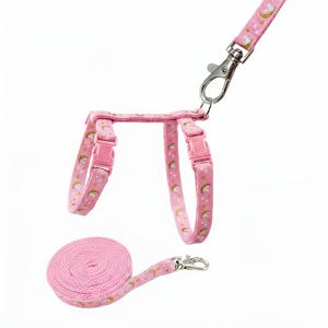 1 세트 고양이 목줄 세트, 별과 달 프린트 패턴, 부드러운 나일론 탈출 방지, 새끼 고양이 및 소형견용 조절 가능, 야광 목걸이