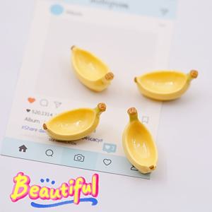 미니 바나나 그릇 4개, 귀엽고 어울리는 풍경, 세척이 쉬움, 소형 애완동물 목욕, 건조대, 급여용, 달팽이, 작은 게, 작은 파충류, 거미, 개구리, 거북이 등에 적합, 애완동물 애호가를 위한 이상적인 선물
