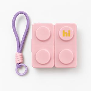 하루 세 끼 식사용 블록형 마그네틱 휴대용 알약 상자, 다중 구획 밀봉 소형 약품 케이스, 휴대용 미니 약품 정리함, 목걸이 끈이 달린 여행용 구획형 알약 케이스