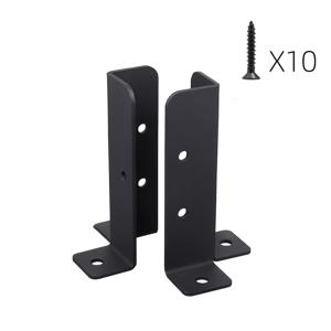 조절식 데크 포스트 앵커 브라켓 2개 및 나 EXPORT screws 10개, 고하중 금속 지지대, 목재 울타리 및 정자대 기둥 장착용, 간편한 설치, 공간 절약형 디자인, 구조적 지지대, 컴팩트한 설치, 신학기, 할로윈, 선물