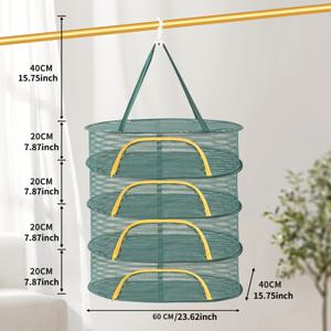 4단 다기능 건조대, 가정용 세탁물 건조 및 환기 용 접이식 수납 바구니, 지퍼 잠금 포함 - 건조대, 홈 데코, 방 꾸미기, 정리 및 수납, 건조대