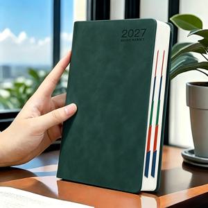 BOBO RABBIT 2027 데일리 플래너 캘린더 다이어리, 320페이지 구성 노트북 (365일 자가 관리 체크리스트 포함), 주말 결합 레이아웃, 생산성을 향상시키는 완벽한 새해 선물