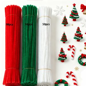 AHAMETON 246개 컬러 파이프 클리너 손으로 꼬는 꼬임 스틱 세트, DIY 공예 미술 용품, 크리스마스 및 부활절 장식, 휴일 선물, 파티 장식품에 완벽