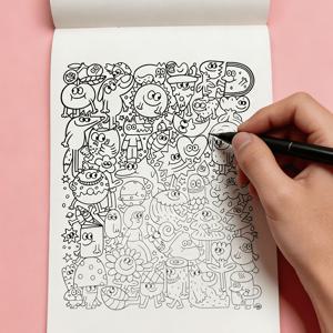 24페이지 성인용 컬러링북, 릴렉스용, 추적화 가능, 다양한 장면의 낙서 스케치북이 포함된 색칠 페이지, 성인용 미술 용품 선물, 생일, 크리스마스, 부활절 선물