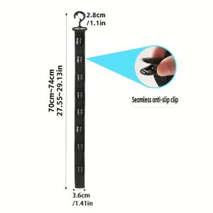 모자 보관함 1개, 클립 8개 포함, 야구 모자 8개 수납 가능, 그레이와 블랙, 가정 및 옷장용 모자 보관, 가정용 시나리오에 적합, 옷장용 모자걸이 도구