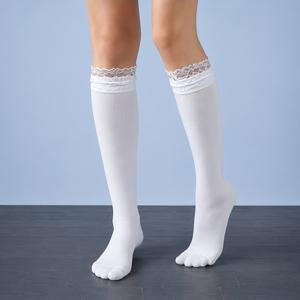 여성용 발목 양말 1켤레 블랙/화이트 단색 레이스 러플 통기성 흡습 소프트 우아하고 부드러운 캐주얼 사계절 봄 여름 가을 겨울