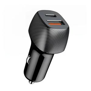 43W 차량용 충전기 USB C 초고속 충전, 43W USBC 및 QC3.0 포트 플러그 (아이폰 17 Pro Max/Air/16/15/iPad, 삼성 S26/S25 폰용), 듀얼 12V 시거머