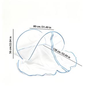 설치 불필요한 휴대용 모기장, 모기 방지 그물망 침대 캐노피 후드. 휴대용 디자인, 여행 및 가정용으로 적합. 손세탁 가능, 간편한 설치