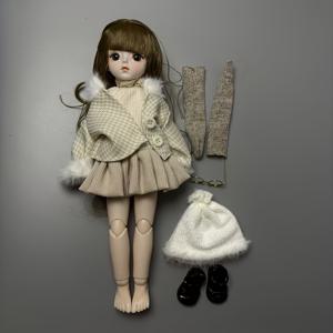 고급 수집용 BJD 인형, 구형 관절 articulated 피규어, 유연한 팔꿈치 자유로운 포즈 볼 조인트 인형, 발렌타인데이, 크리스마스, 부활절, 홈 장식품, 분위기 있는 사진 소품 (신발 색상 랜덤)