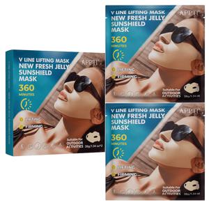 2개입 V라인 ли프팅 페이스 마스크, 얼굴 및 목 주름 패치, 넥 마스크, 즉각적인 탄력 및 매끄러움, 주름/미세 주름 감소, V자형 턱 리프팅 스트랩