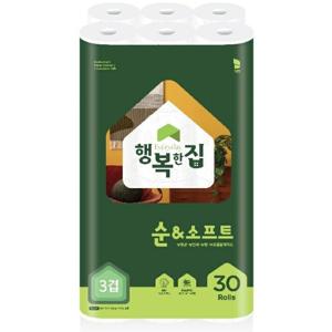 행복한집 천연펄프 30롤 화장지