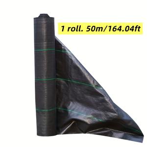 1롤, 50미터, 3.28ft X 164.04ft / 1.97ft X 164.04ft 고강도 잡초 방지 시트, 정원 및 잔디 관리용 고강도 잡초 방지 조경용 시트, 잡초 차단 원예용 지ậy 커버 매트, 잡초 방지 정원용 시트, 멀칭용 우븐 지오텍스타일