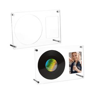 CD 사진 프레임, 고화질 아크릴 디스플레이 스탠드, 아이돌 앨범 사진 카드 디스플레이 스탠드, 소형 카드 레코드 앨범 먼지 보관 상자, 사진 프레임, 아크릴 투명 앨범 장식, 정교한 선물, 데스크탑 장식