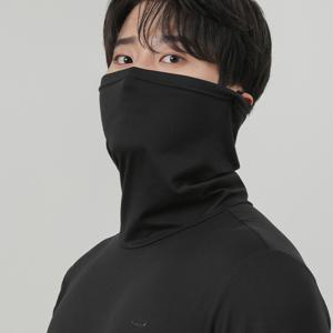 파라고나 남자 기모 넥워머 스포츠 풀커버 올인원 귀걸이 마스크 티셔츠