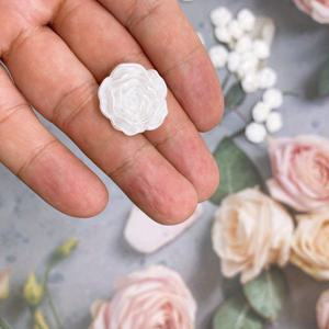 DIY 3D 장미 꽃 진주 단추 20개 여성 패션 코트, 트렌치 코트, 신발, 모자 및 의류 액세서리