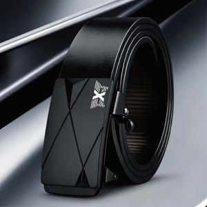 PXG 패턴 남성용 벨트, 심플하면서도 세련된 디자인, 풍부한 시각적 레이어링, 쉽게 풀리지 않는 안전한 버클, 영한 스타일의 의상을 위한 아이템