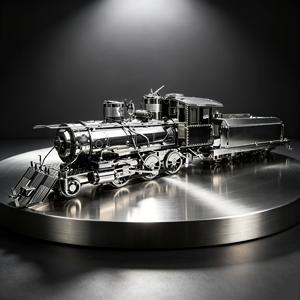 접착제 없는 금속 퍼즐 조립 장난감 기차 모델 3D 입체 게임 퍼즐 창의적인 장난감 자동차 모델 공예 홈 장식품 미술 작품 크리스마스 할로윈 선물 교육용 장난감 퍼즐