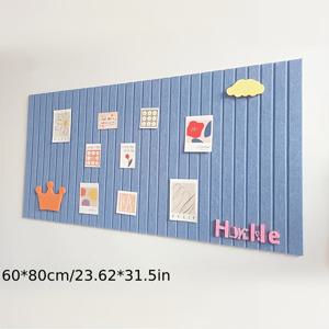 60 X 80Cm 대형 세로 펠트 보드 사진 벽, 침실 거실 기숙사 장식 배경 보드 (사진 및 메시지용), 미술 작품 디스플레이 사진 벽 장식 보드, 펀칭 불필요 자가 접착 간편 설치