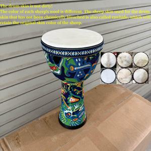 멀티 컬러 PVC 지렁이 드럼 - 아프리카 음악과 드럼 연주 애호가를 위한 8인치 내구성 있는 타악기