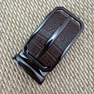 패셔너블한 악어 무늬 합금 자동 버클 벨트 디자인, 3.3-3.5cm의 넓은 벨트 너비를 가진 패셔너블한 벨트 액세서리에 적합, 새롭고 트렌디한 아이템, 참신한 벨트